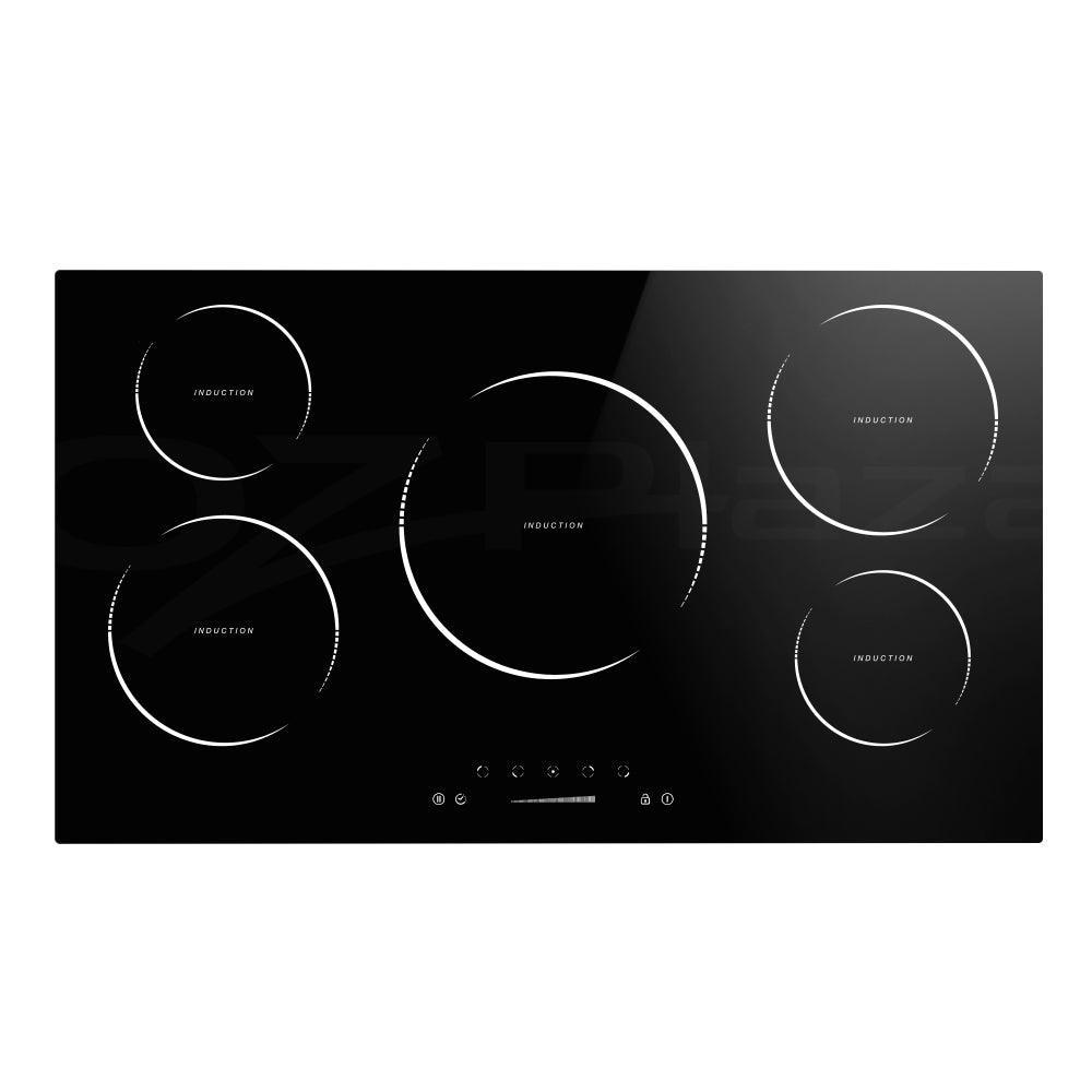 Devanti Induction Cooktop 90cm Ceramic Glass 5 Stove Top - John Cootes