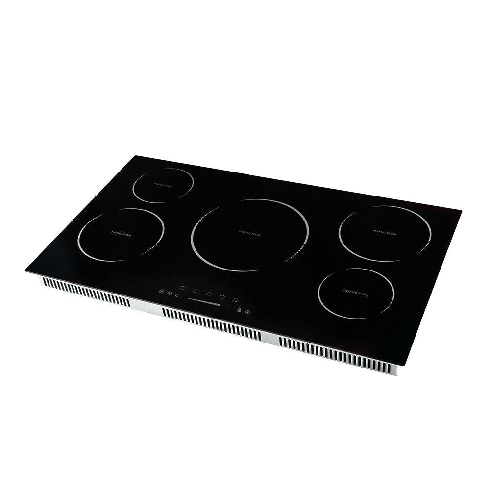 Devanti Induction Cooktop 90cm Ceramic Glass 5 Stove Top - John Cootes