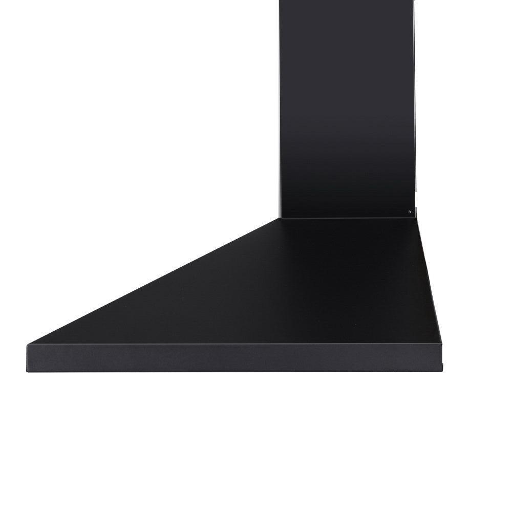 Devanti Range Hood Rangehood 90cm 900mm Kitchen Canopy LED Light Wall Mount Black - John Cootes