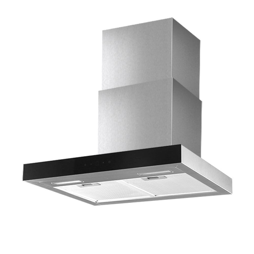 Devanti Rangehood 600mm Range Hood 60cm Stainless Steel Glass Kitchen Canopy - John Cootes