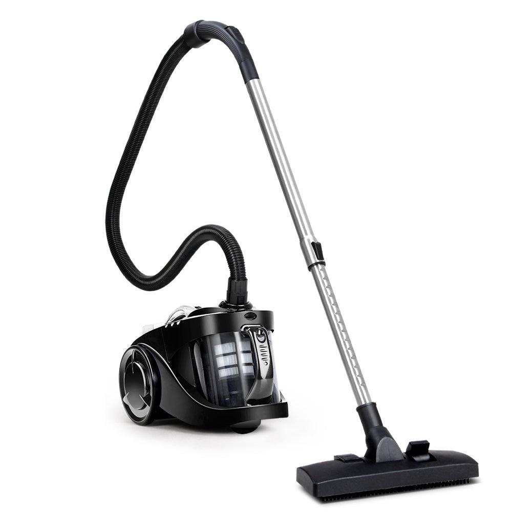 Devanti Vacuum Cleaner Bagless Cyclone Cyclonic Vac Home Office Car 2200W Black - John Cootes