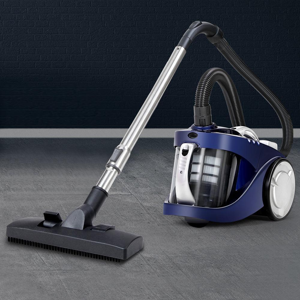 Devanti Vacuum Cleaner Bagless Cyclone Cyclonic Vac Home Office Car 2200W Blue - John Cootes