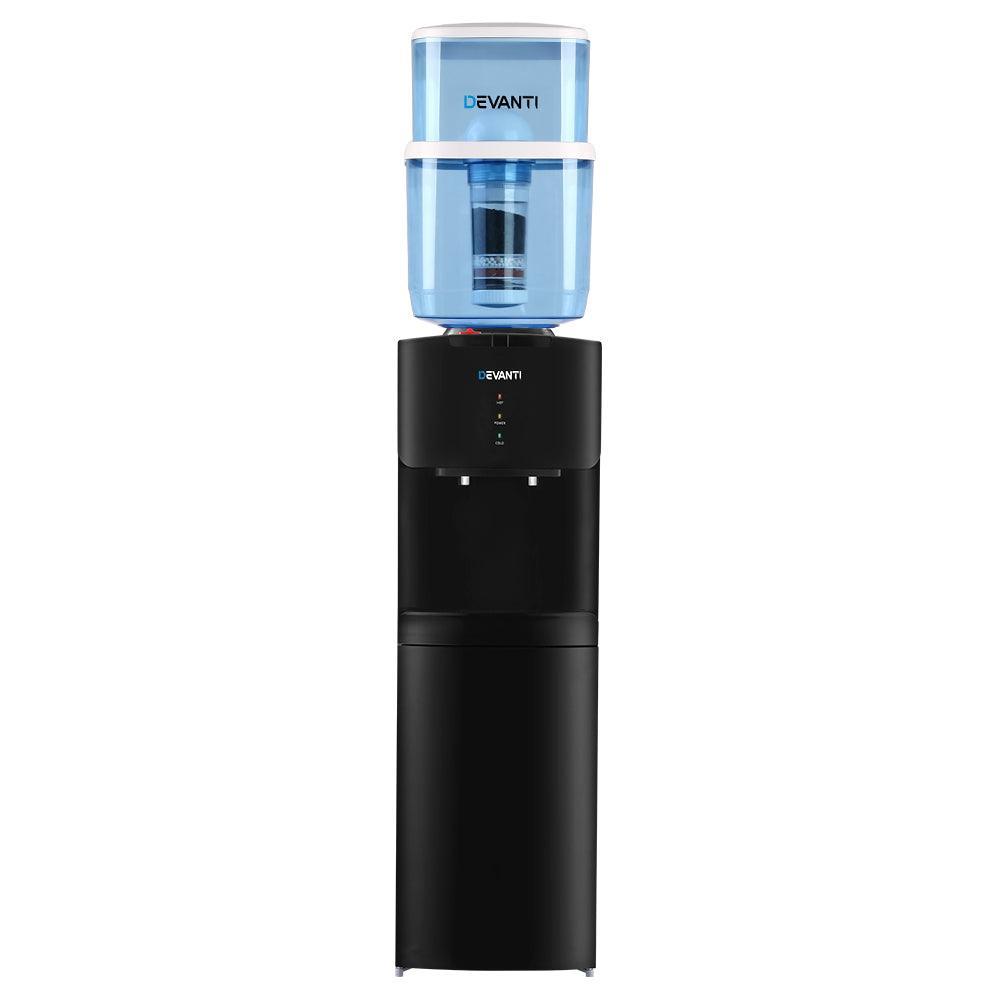 Devanti Water Cooler Chiller Dispenser Bottle Stand Filter Purifier Office Black - John Cootes