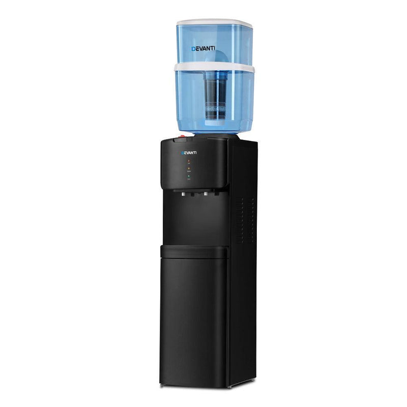 Devanti Water Cooler Chiller Dispenser Bottle Stand Filter Purifier Office Black - John Cootes