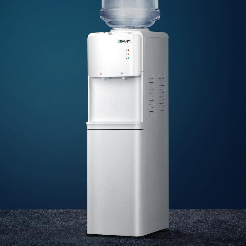 Devanti Water Cooler Dispenser Bottle Filter Purifier Hot Cold Taps Free Standing Office - John Cootes
