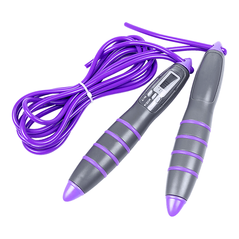Digital LCD Skipping Jumping Rope - Purple - John Cootes