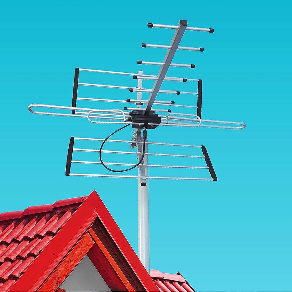 Digital TV Outdoor Antenna Aerial UHF VHF FM AUSTRALIAN Signal Amplifier Booster - John Cootes