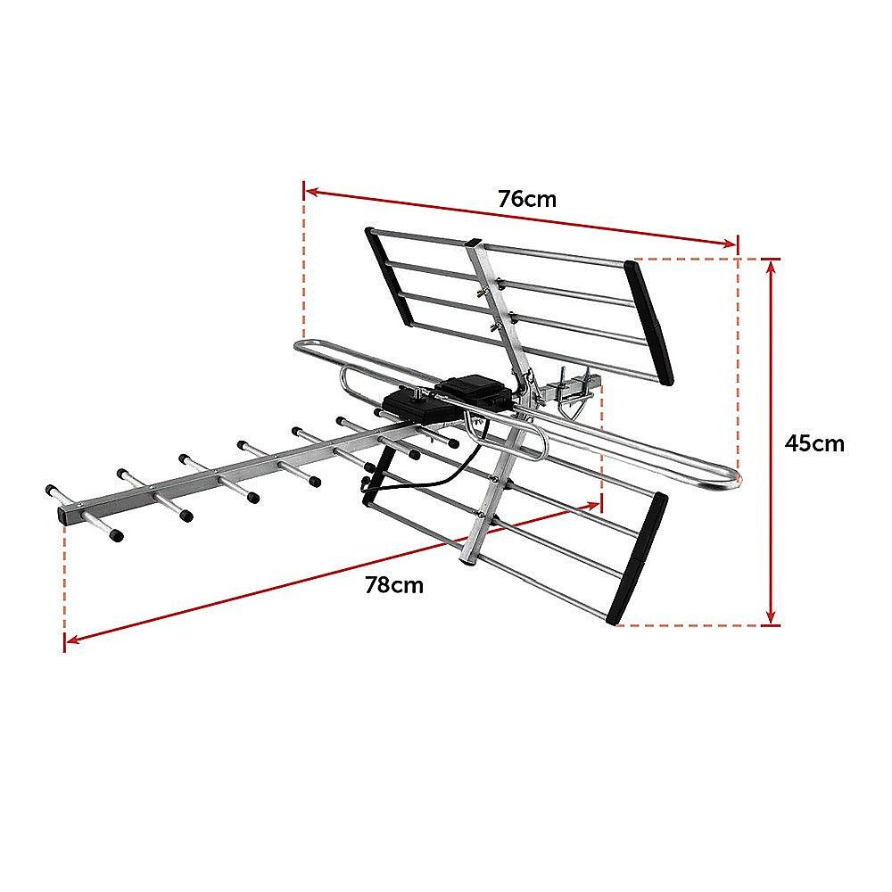 Digital TV Outdoor Antenna Aerial UHF VHF FM AUSTRALIAN Signal Amplifier Booster - John Cootes