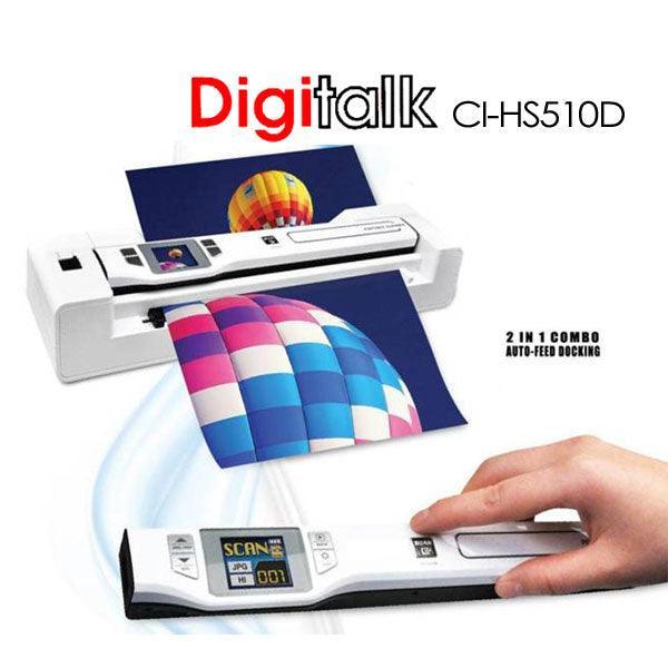 Digitalk 2-in-1 Combo Portable A4 1200DPI Photo & Document Scanner (CI-HS510D) - John Cootes