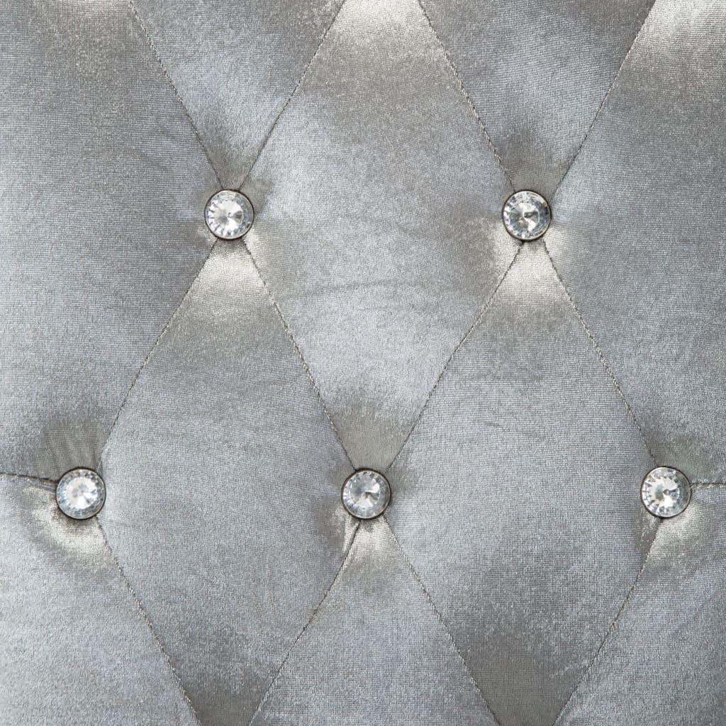 Dining Chairs 2 Pcs Silver Velvet - John Cootes