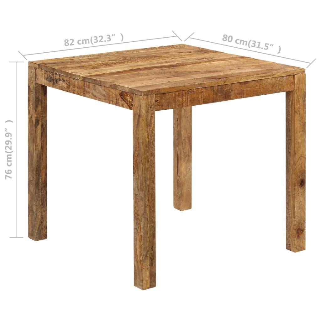 Dining Table Solid Mango Wood 82x80x76 Cm - John Cootes