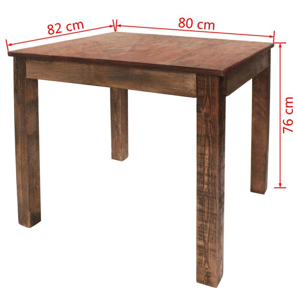 Dining Table Solid Reclaimed Wood 82x80x76 Cm - John Cootes