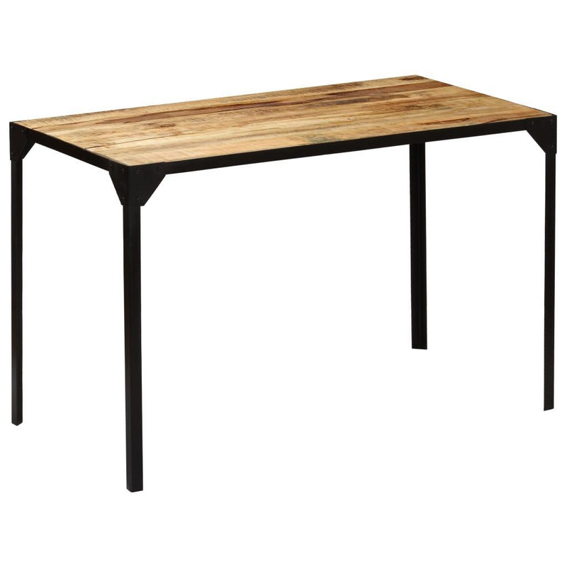 Dining Table Solid Rough Mange Wood And Steel 120 Cm - John Cootes