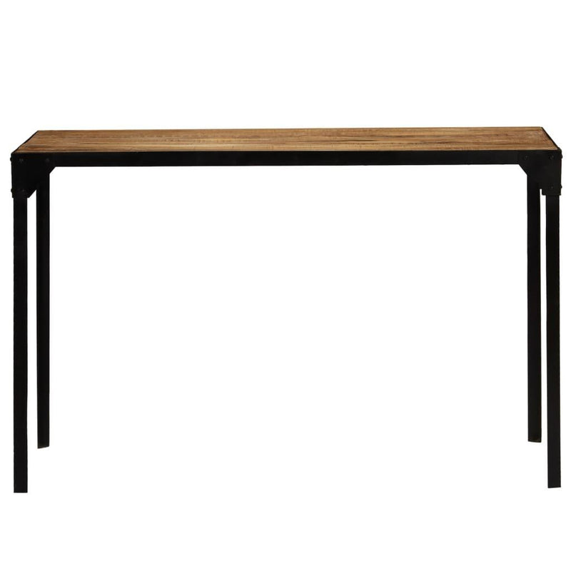 Dining Table Solid Rough Mange Wood And Steel 120 Cm - John Cootes