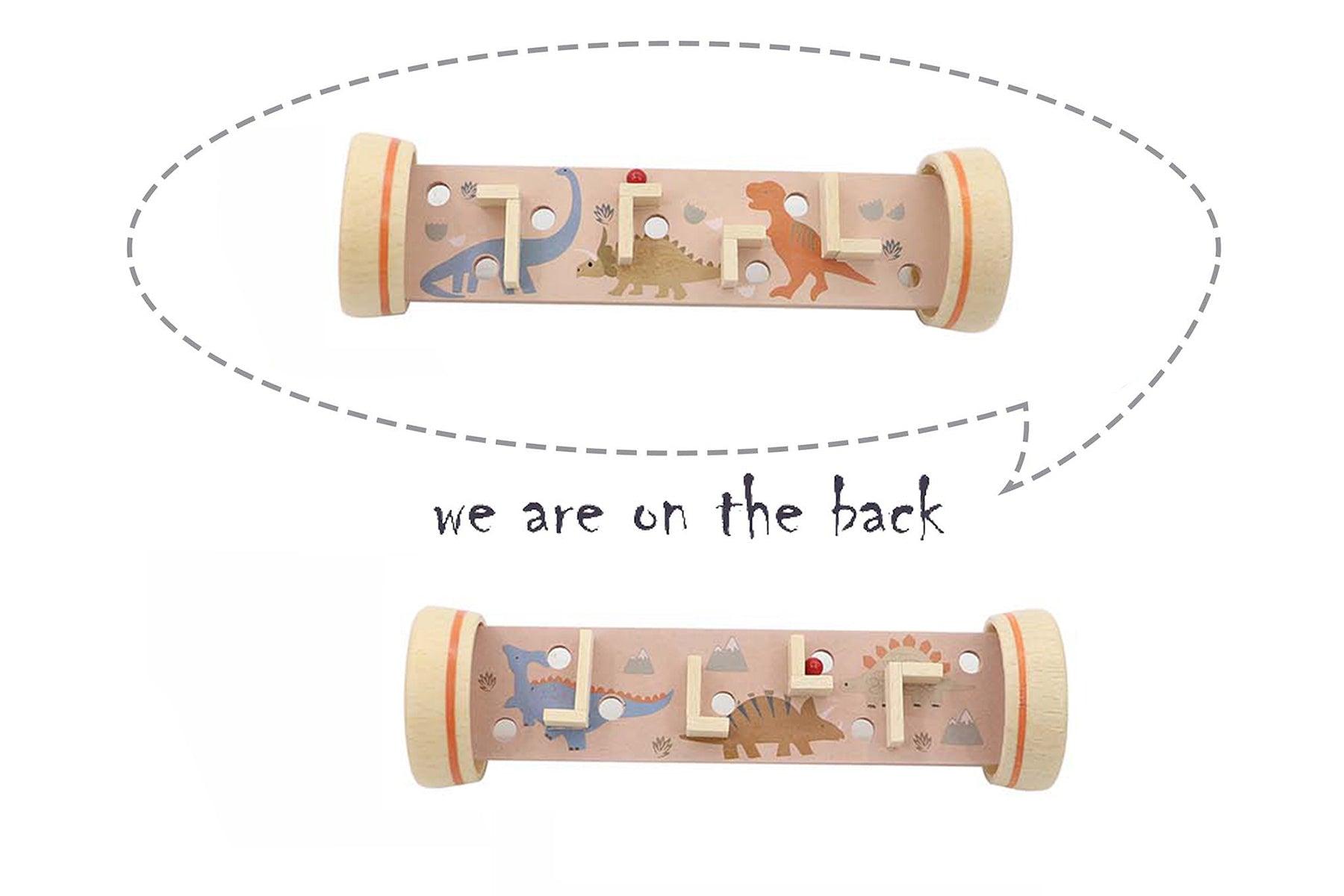 DINOSAUR LABYRINTH IN TUBE DOUBLE SIDED D1 - John Cootes