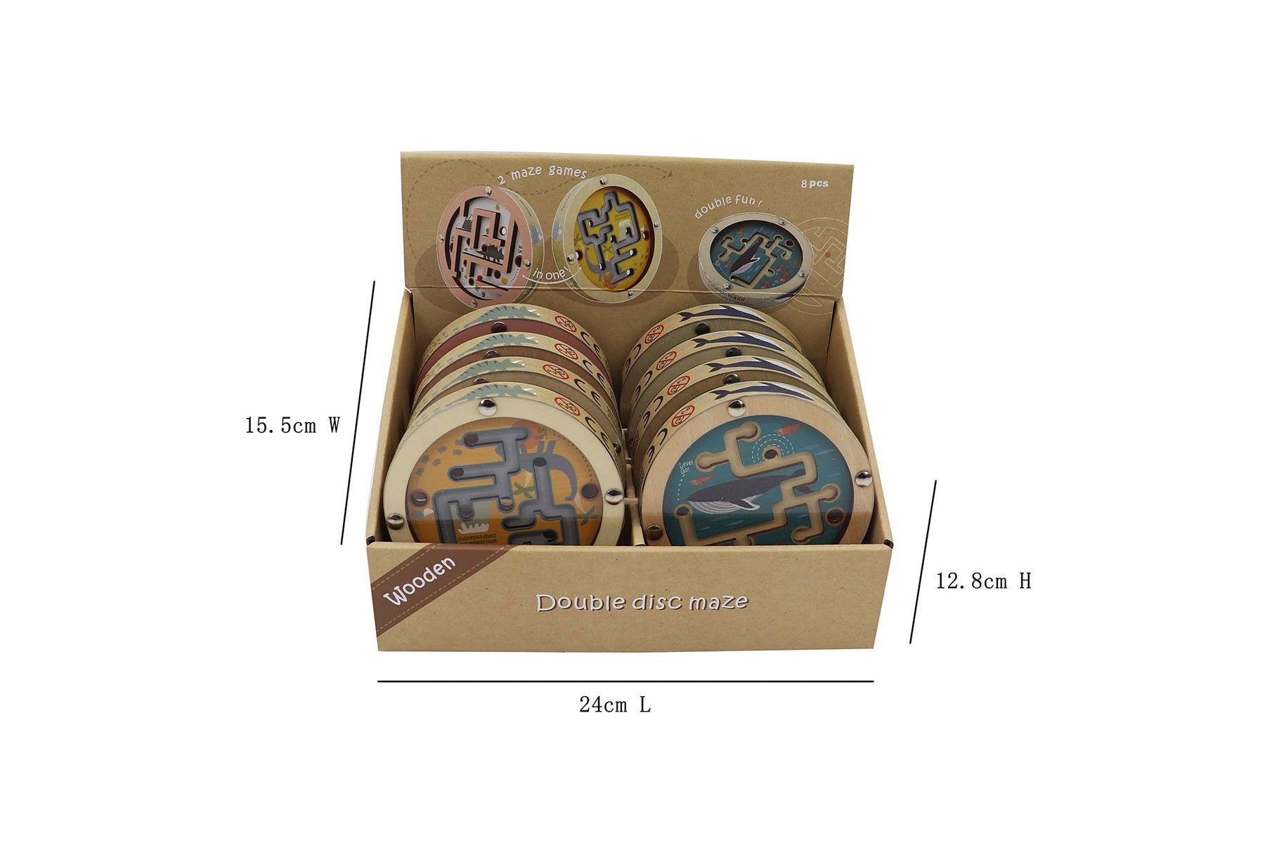 DINOSAUR MAZE IN DISC DOUBLE SIDED - John Cootes