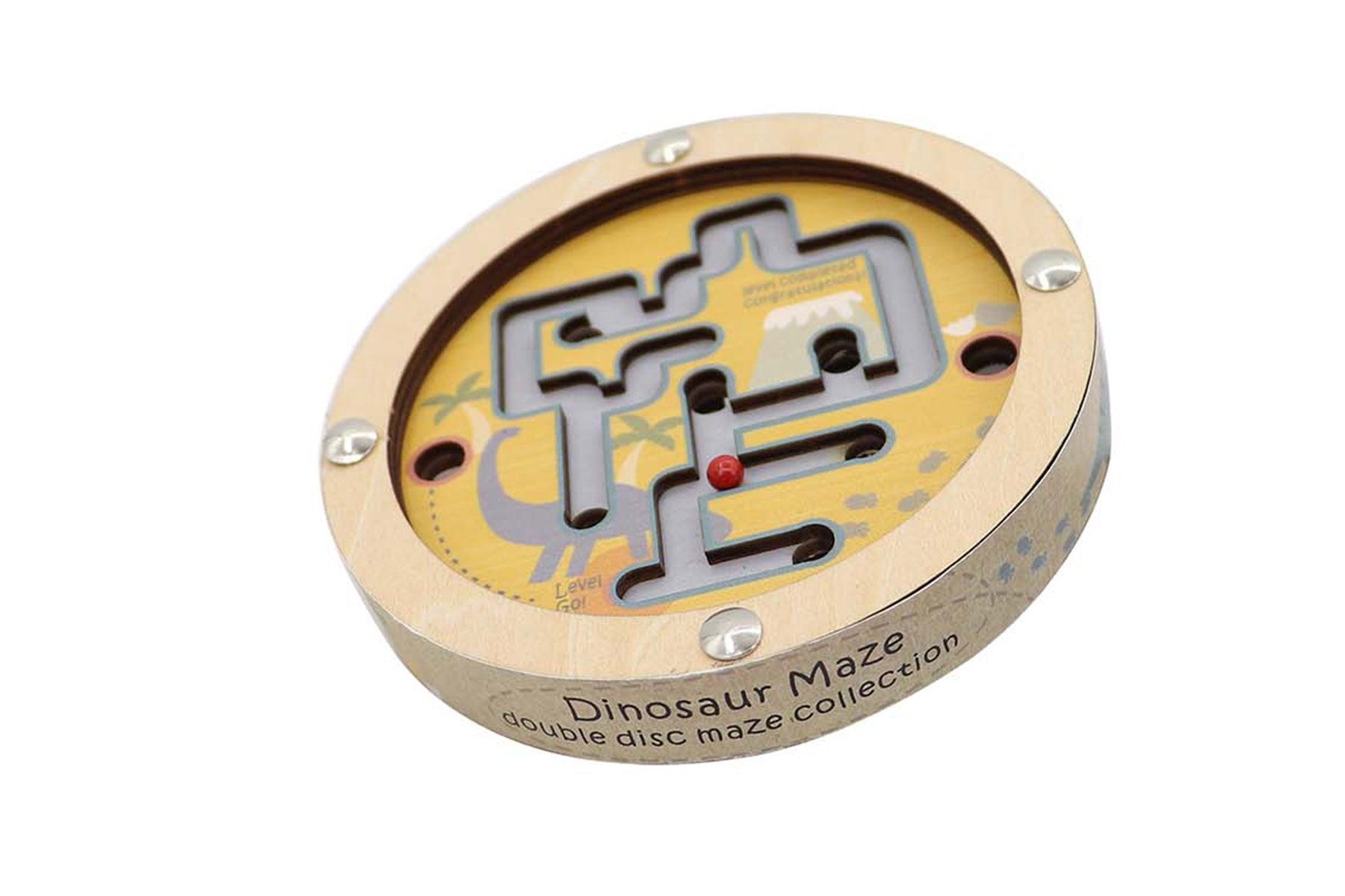 DINOSAUR MAZE IN DISC DOUBLE SIDED - John Cootes