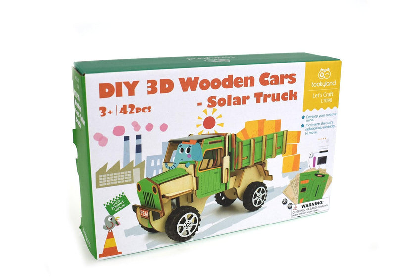 DIY 3D WOODEN SOLAR TRUCK SCIENCE & CRAFT KIT - John Cootes