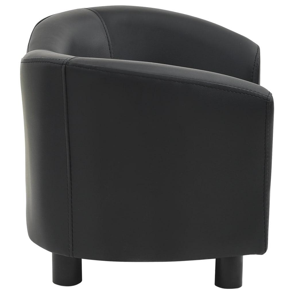 Dog Sofa Black 67x41x39 Cm Faux Leather - John Cootes