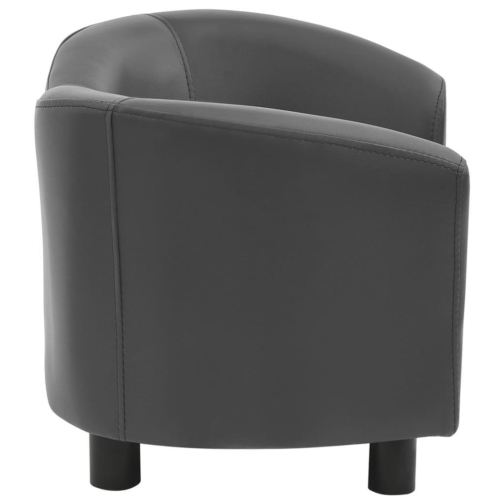 Dog Sofa Grey 67x41x39 Cm Faux Leather - John Cootes