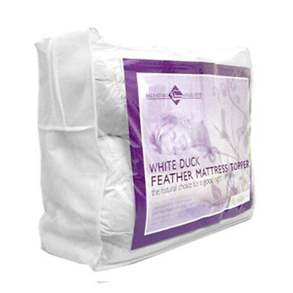 Double Mattress Topper - 100% Duck Feather - John Cootes