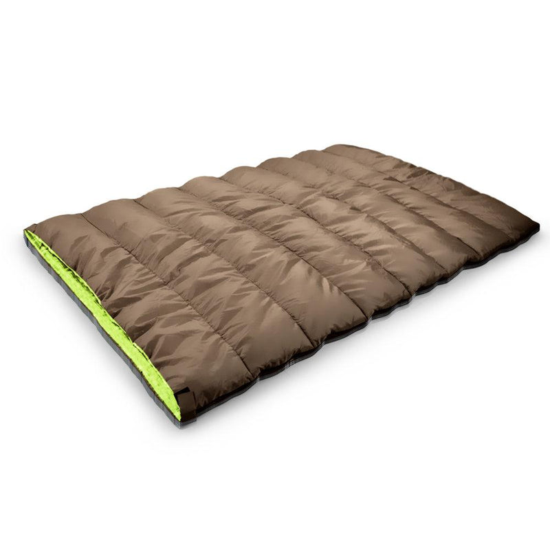 Double Outdoor Camping Sleeping Bag Hiking Thermal Winter 220x145cm - John Cootes