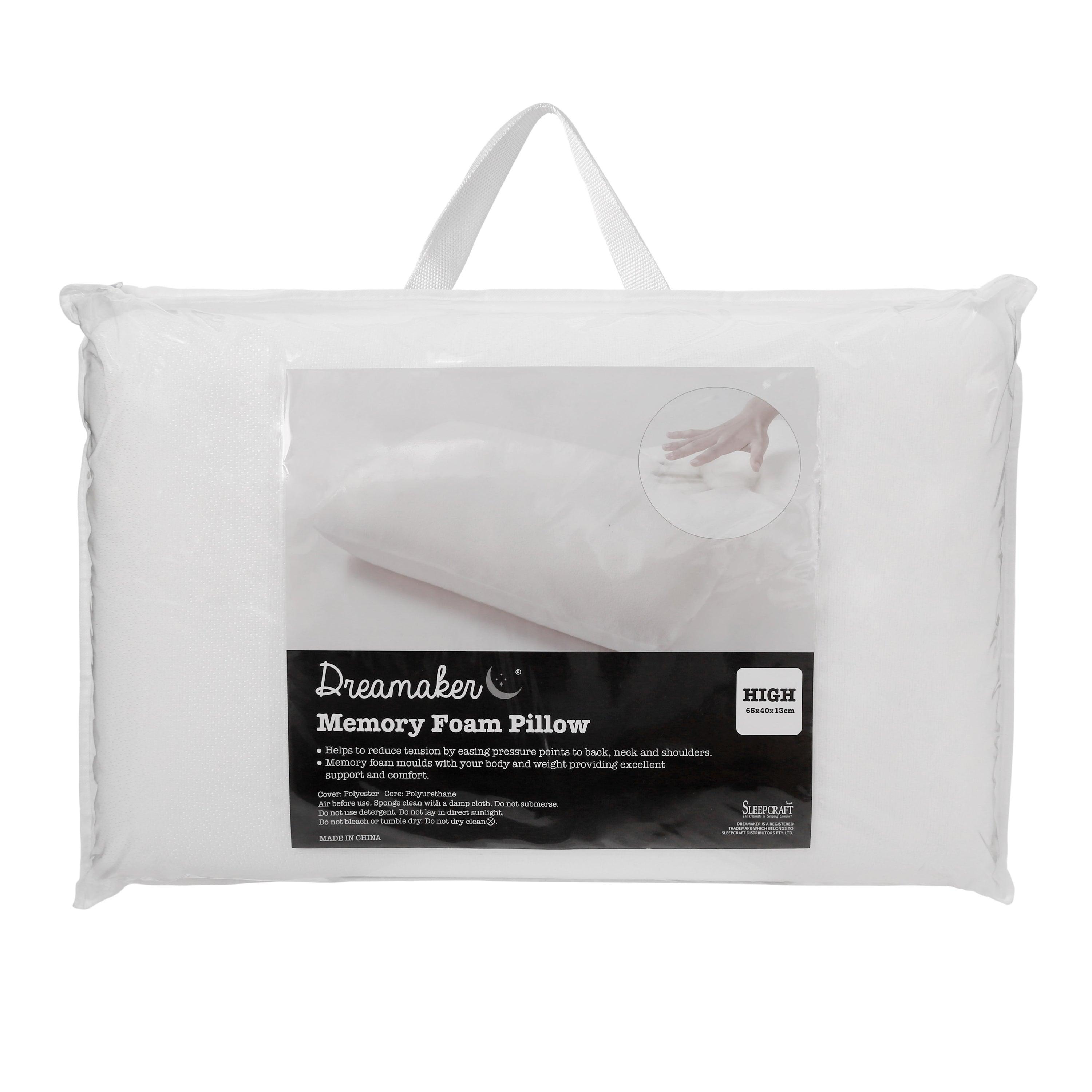 Dreamaker Memory Foam Pillow High Profile - John Cootes