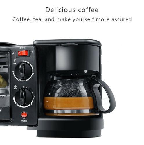 Electric 3 in 1 Breakfast Making Machine Multifunction Coffee Maker Bread Pizza - John Cootes