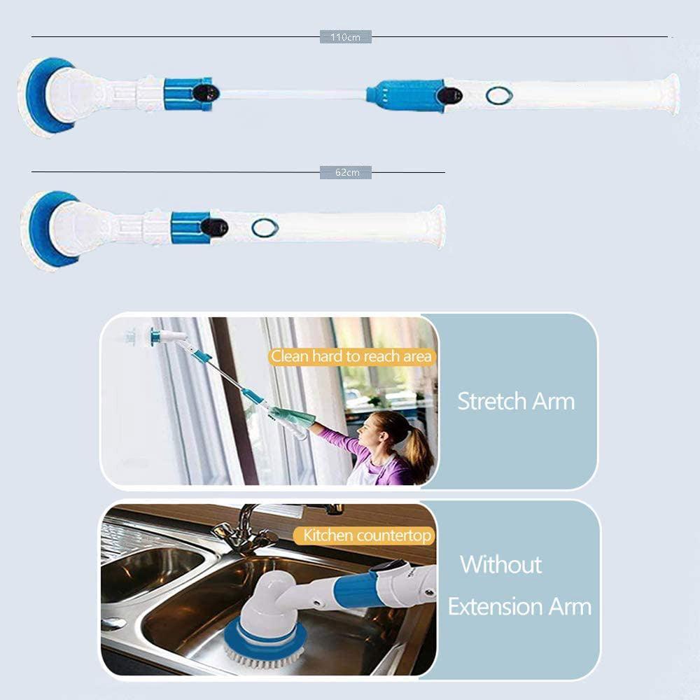 Electric Cordless Spin Scrubber Super Power Scrubber Turbo Scrub Clean Brush - John Cootes