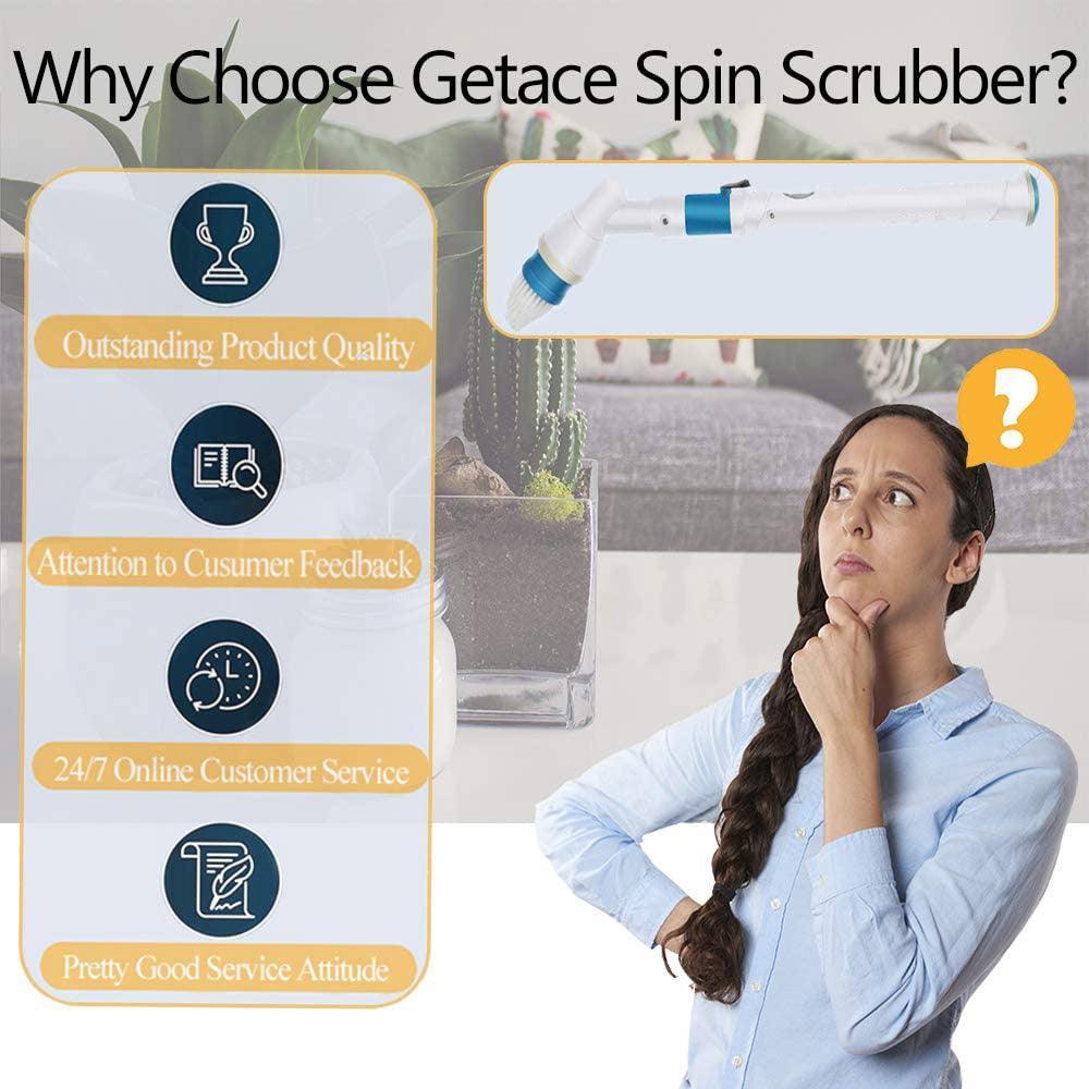 Electric Cordless Spin Scrubber Super Power Scrubber Turbo Scrub Clean Brush - John Cootes