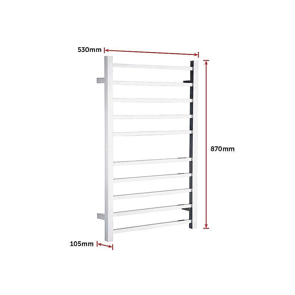 Electric Heated Bathroom Towel Rack / Rails -100w - John Cootes