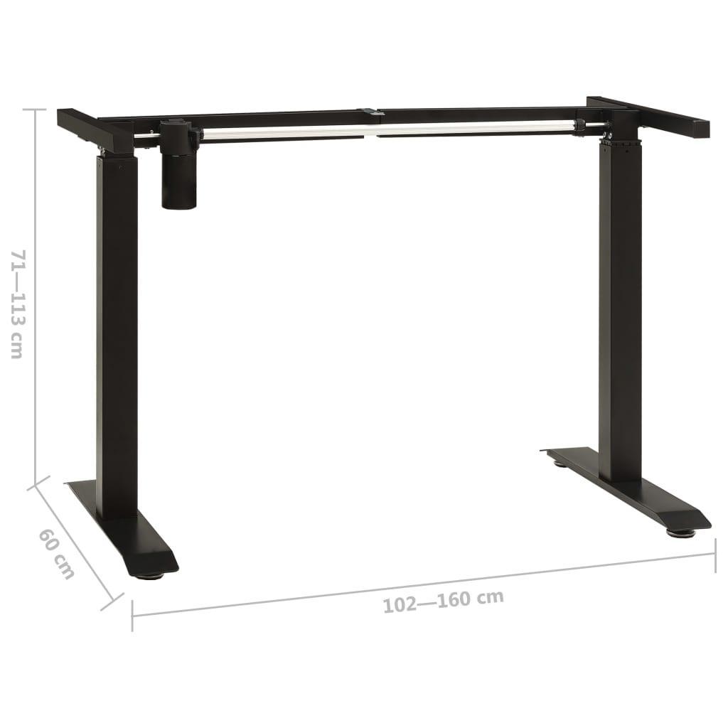 Electric Motorised Standing Desk Frame Height Adjustable Black - John Cootes