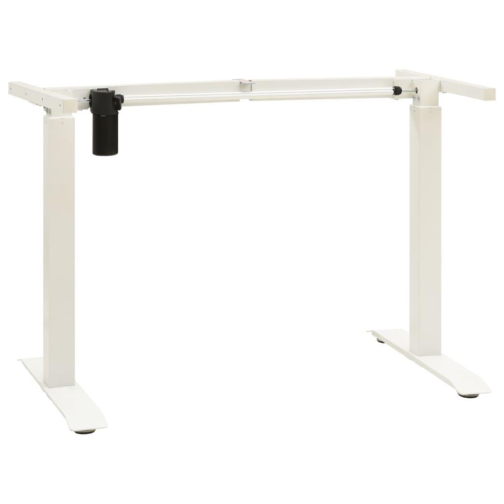 Electric Motorised Standing Desk Frame Height Adjustable White - John Cootes