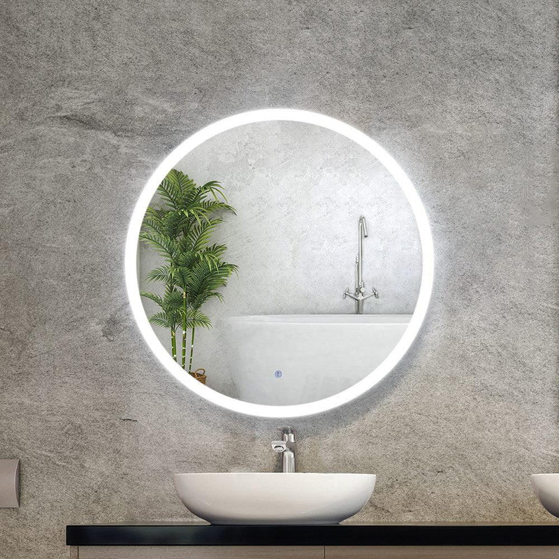 Embellir 70CM LED Wall Mirror With Light Bathroom Decor Round Mirrors Vintage - John Cootes