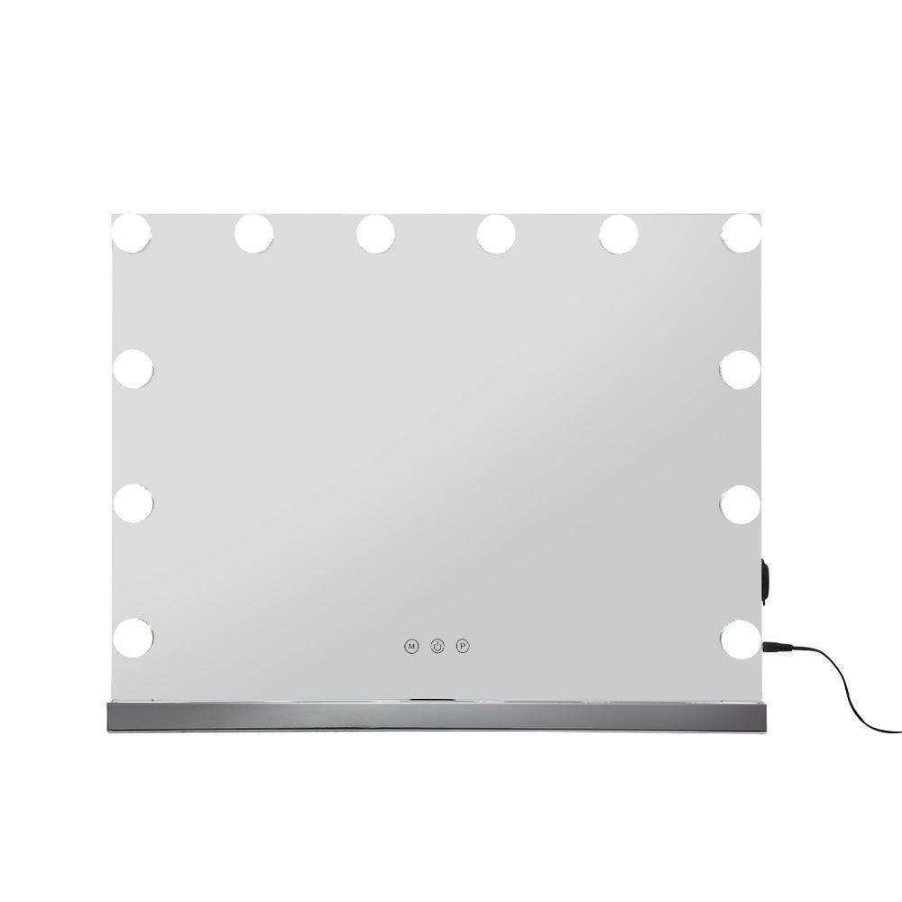 Embellir Hollywood Frameless Makeup Mirror With 15 LED Lighted Vanity Beauty 58cm x 46cm - John Cootes