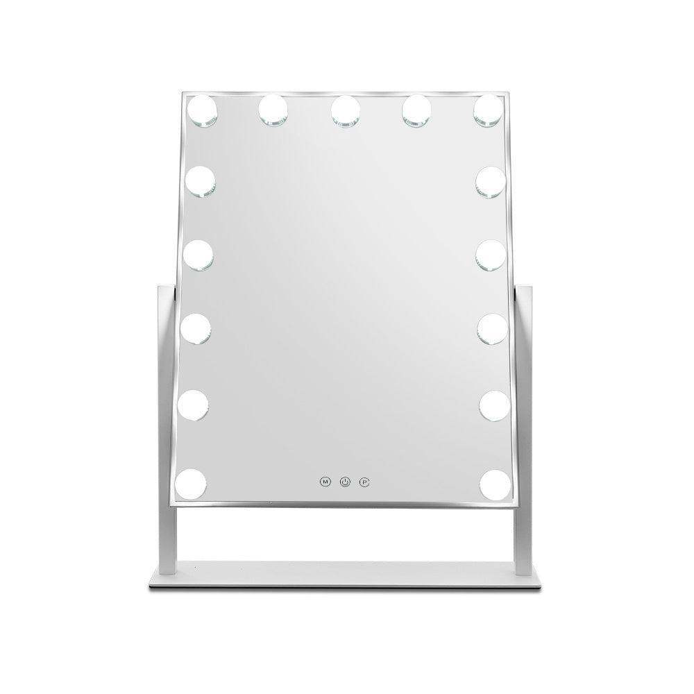 Embellir Hollywood Makeup Mirror with 15 Dimmable Bulb Lighted Dressing Mirror - John Cootes