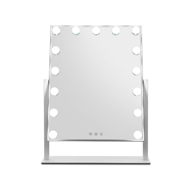 Embellir Hollywood Makeup Mirror with 15 Dimmable Bulb Lighted Dressing Mirror - John Cootes