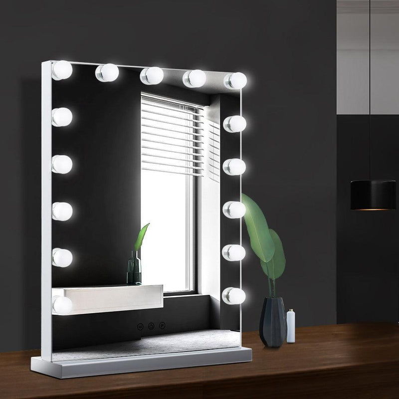 Embellir Hollywood Makeup Mirror With Light 15 LED Bulbs Lighted Frameless - John Cootes