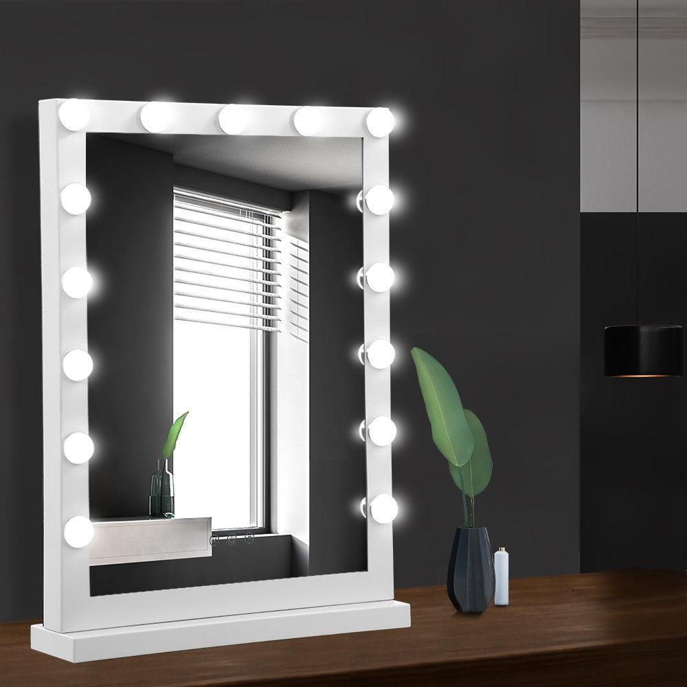 Embellir Hollywood Makeup Mirror With Light 15 LED Bulbs Vanity Lighted Stand - John Cootes