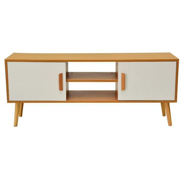 Entertainment Unit TV Unit with Ample Storage and Double-doors 120CM - John Cootes