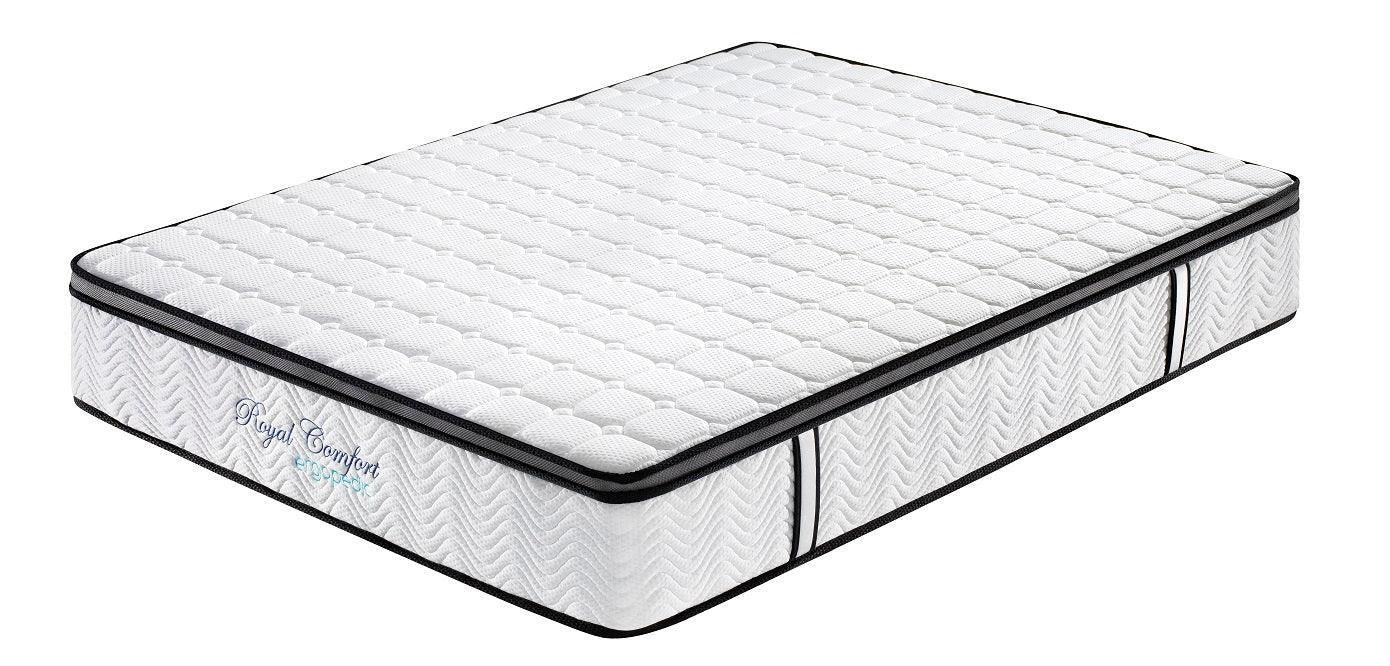 Ergopedic Mattress 5 Zone Latex Pocket Spring Mattress In A Box 30cm - King Single - White Grey Black - John Cootes