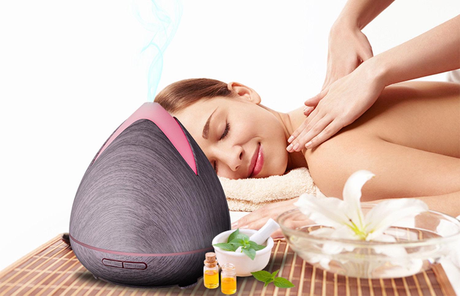 Essential Oils Ultrasonic Aromatherapy Diffuser Air Humidifier Purify 400ML - Violet - John Cootes