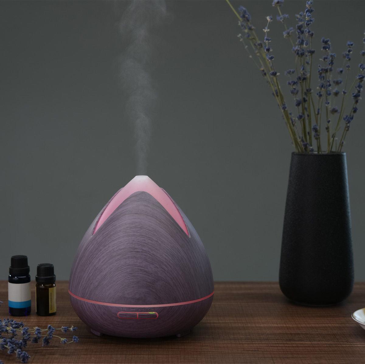 Essential Oils Ultrasonic Aromatherapy Diffuser Air Humidifier Purify 400ML - Violet - John Cootes