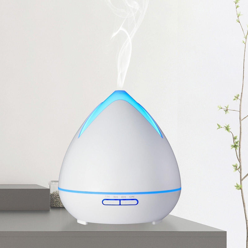 Essential Oils Ultrasonic Aromatherapy Diffuser Air Humidifier Purify 400ML - White - John Cootes