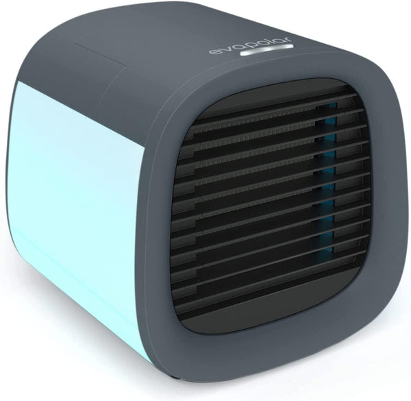 EVAPOLAR evaCHILL - Personal Portable Air Cooler and Humidifier, with USB Connectivity and LED Light, Grey - John Cootes