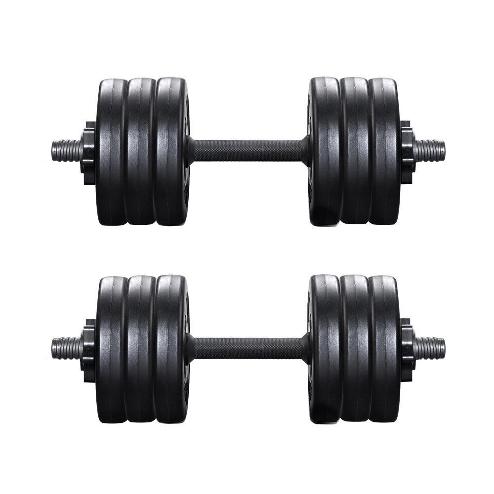 Everfit 32KG Dumbbells Dumbbell Set Weight Plates Home Gym Exercise - John Cootes