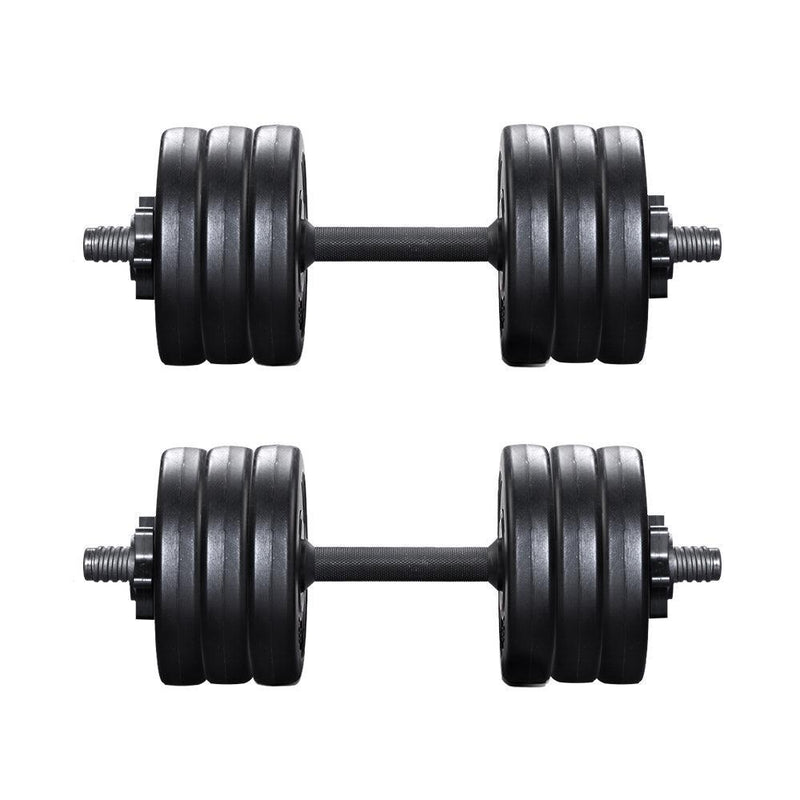 Everfit 32KG Dumbbells Dumbbell Set Weight Plates Home Gym Exercise - John Cootes