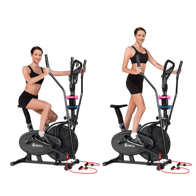 Everfit 6in1 Elliptical Cross Trainer Exercise Bike Bicycle Home Gym Fitness Machine Running Walking - John Cootes