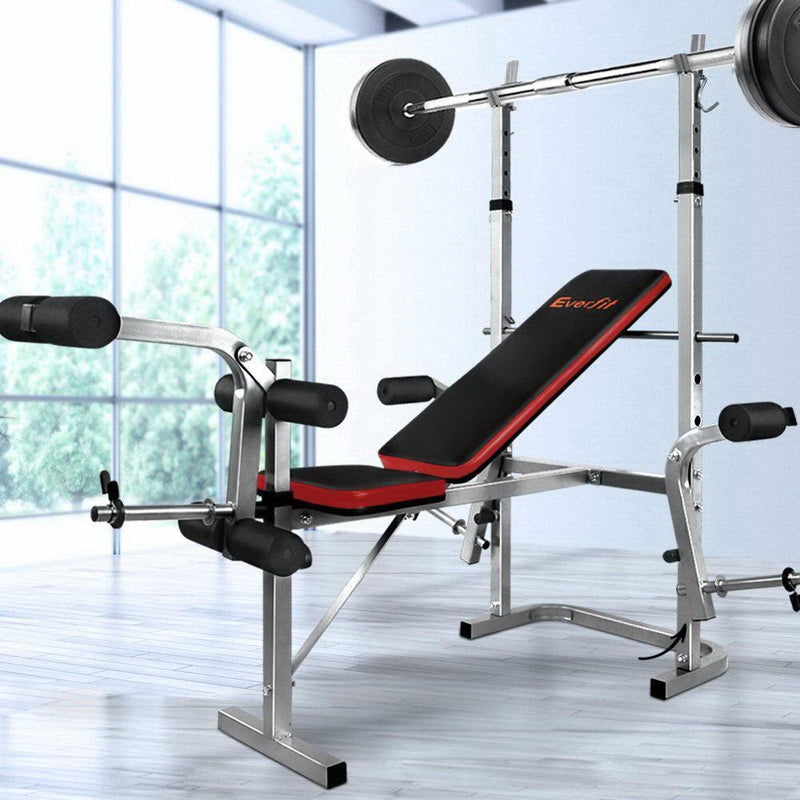 Everfit 7-In-1 Weight Bench Multi-Function Power Station Fitness Gym Equipment - John Cootes