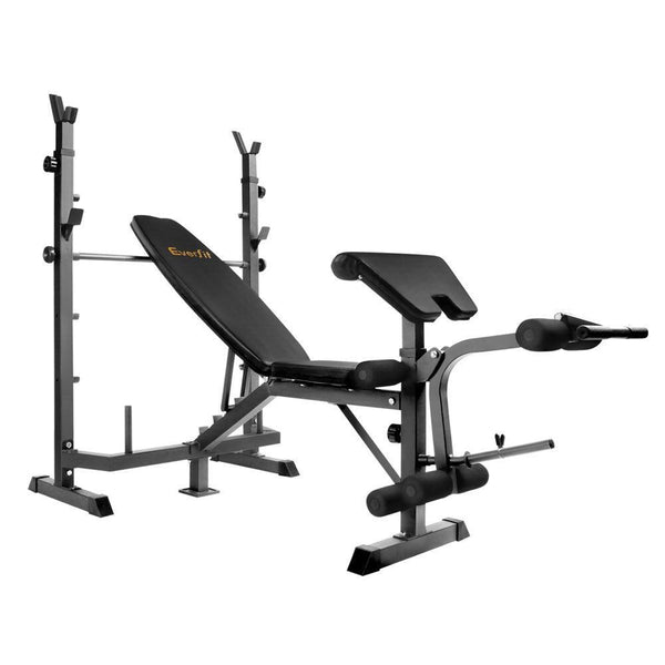 Everfit 9-In-1 Weight Bench Multi-Function Power Station Fitness Gym Equipment - John Cootes